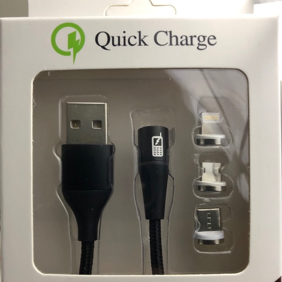 Fast Charging 360 Magnetic Data Cable Red, Black - Picture 5 of 6